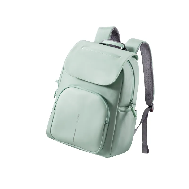 XD Design Bobby Soft Daypack 16"Inç Uyumlu Hırsızlık Önleyici Günlük Sırt Çantası Açık Yeşil